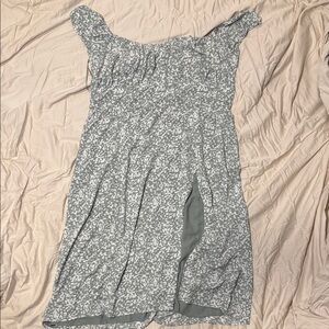 Abercrombie & Fitch Green Patterned Midi Dress